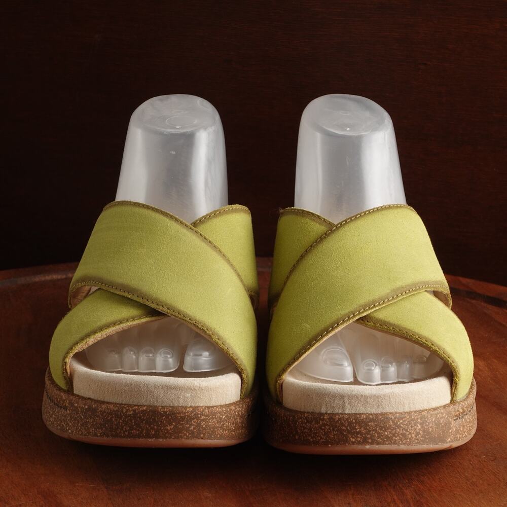 Dansko Sandals Women SZ EU 40 US 9.5-10 Green Bridget Suede Comfort Coastal Shoe - Picture 3 of 14